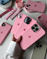 Rose Pink iPhone Silicone Cover – Soft Touch, Anti-Slip & Stylish Protection for iPhone 17